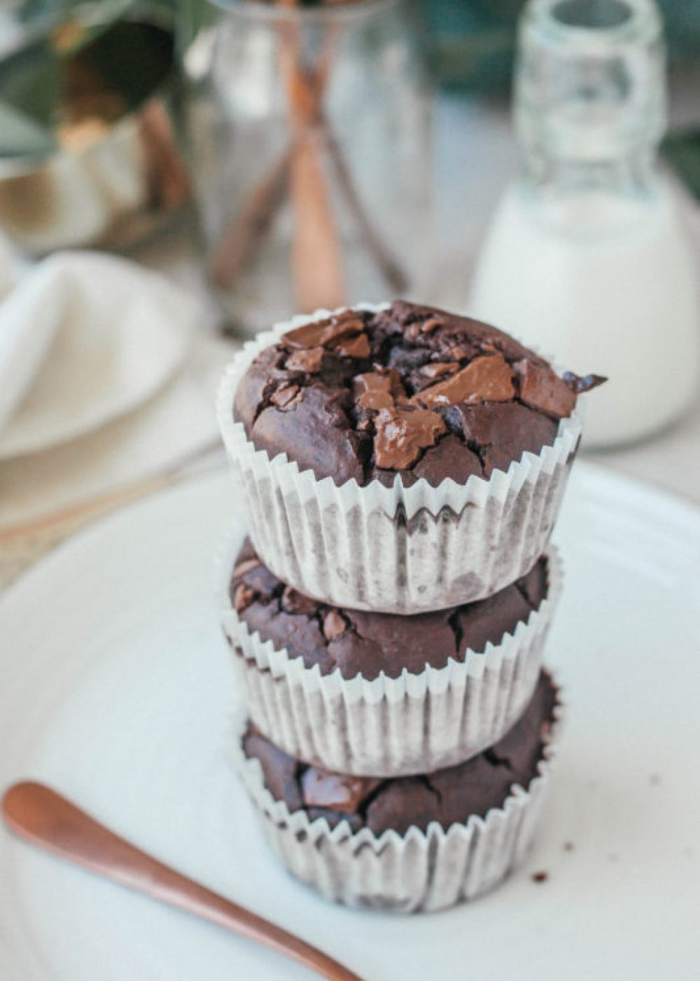 Gezonde chocolade muffins, met geheim ingredient
