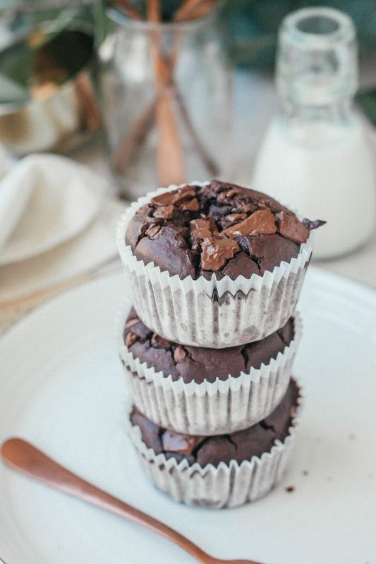 Gezonde chocolade muffins, met geheim ingredient