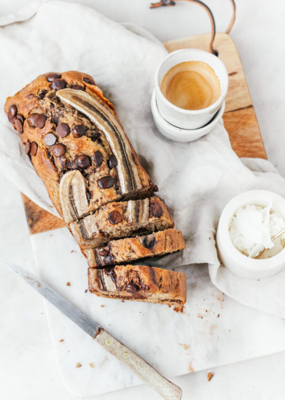 Chocolade bananenbrood