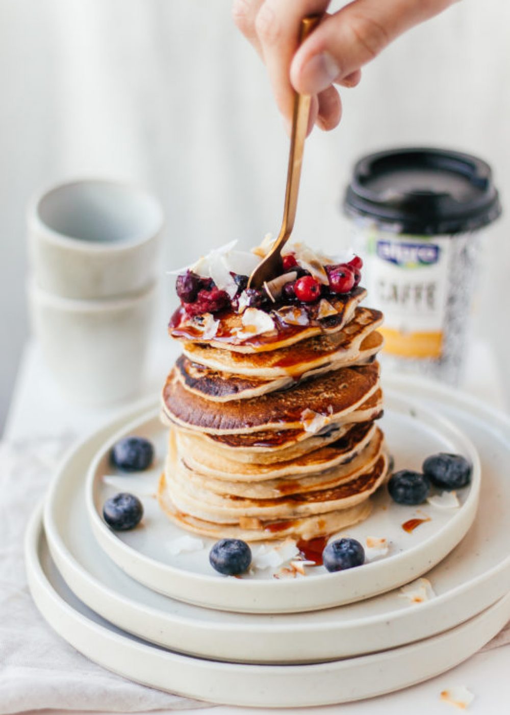 Blueberry Chocolate Pancakes