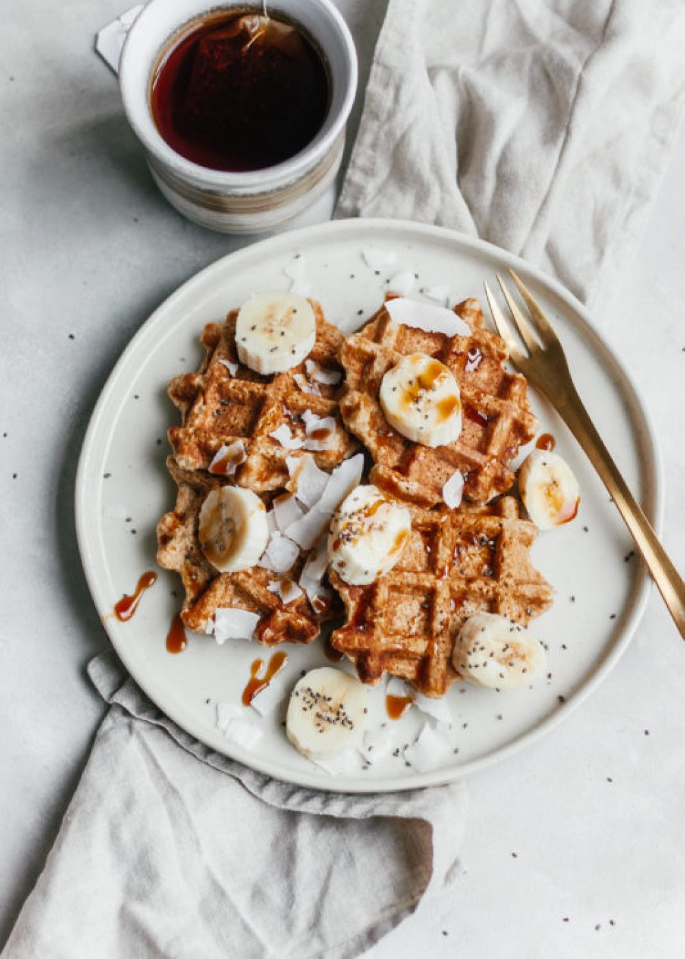 Eenvoudige havermoutwafeltjes