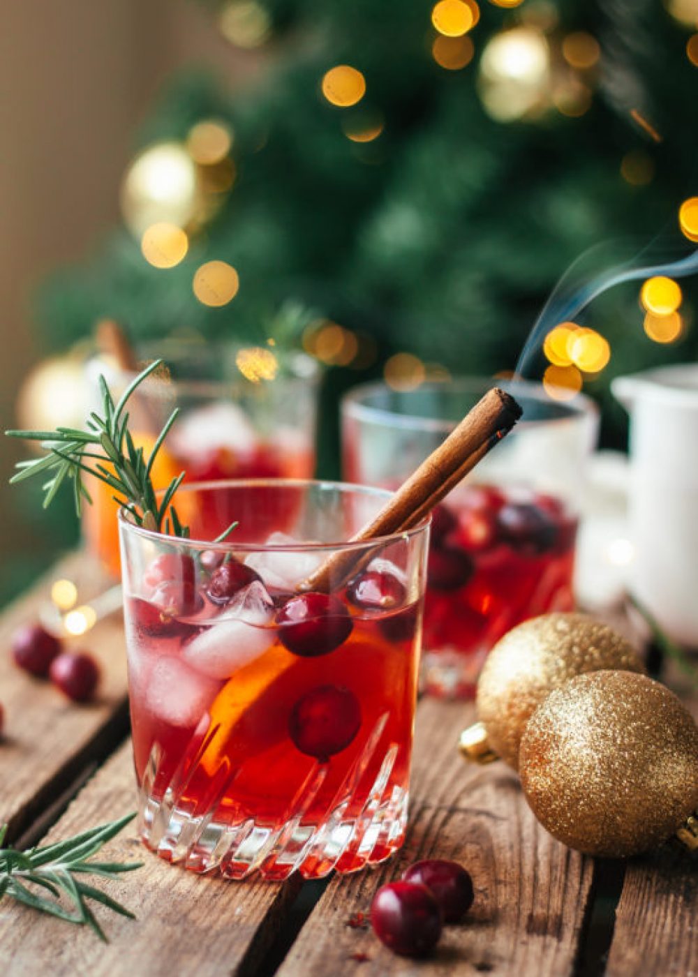 Cranberry whisky met rozemarijn