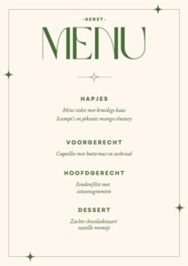 Lees meer over het artikel Menu 1 – “the best of” editie