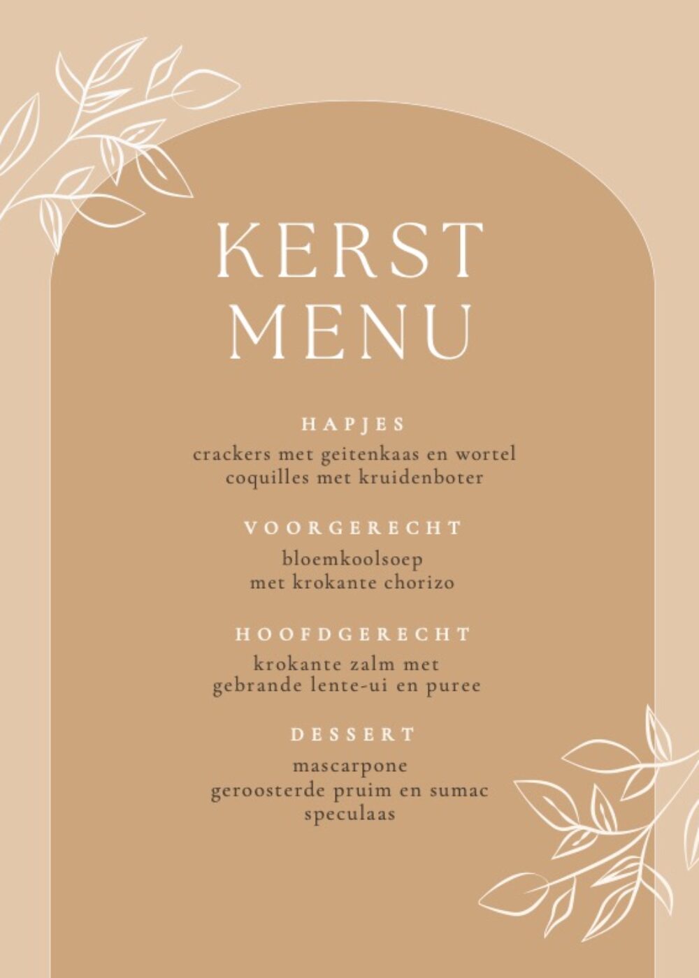 Menu 2 – “HKED” editie