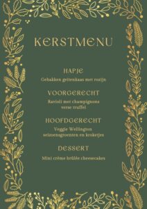 Lees meer over het artikel Menu 3 – “veggie” editie